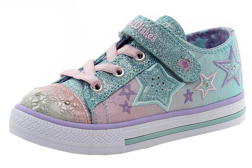 skechers twinkle toes wishes enchanter girls light up sneakers