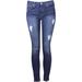 7 For All Mankind Women's (B)Air Denim The Ankle Skinny With Destroy Jeans