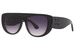 Azzedine Alaia Pattern AA0056S Sunglasses Women's Square Shape - Black/Grey-001