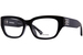 Balenciaga BB0364OA Eyeglasses Women's Full Rim Rectangle Shape - Black/Silver-001