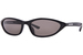 Balenciaga BB0402S Sunglasses Women's Oval Shape - Black/Grey-001