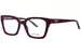 Balenciaga BB0501O Eyeglasses Women's Full Rim Cat Eye - Burgundy-006