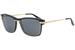 Barton Perreira Men's Rango Fashion Square Titanium Sunglasses