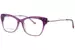 Betsey Johnson Name Drop Eyeglasses Full Rim Rectangle Shape