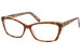 Betsey Johnson Obsessed Reading Glasses Women's Full Rim Optical Frame - Brown
