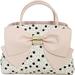 Betsey Johnson Women's Pearl Of A Girl Bow Satchel Handbag