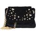 Betsey Johnson Women's Quilty As Charged Velvet Crossbody Handbag