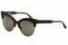 Bottega Veneta Women's BV0014S BV/0014/S Cat Eye Quilted Leather Sunglasses