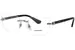Burberry BE1392 Eyeglasses Men's Rimless Rectangle Shape - Silver-1005