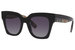 Burberry Kitty BE4364 Sunglasses Women's Square Shape - Black/Check Brown/Grey-Logo/Grey Gradient-3942/8G
