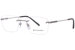 Bvlgari 1097 Eyeglasses Frame Women's Rimless Rectangular