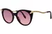 Bvlgari Serpenti Viper BV40082I Sunglasses Women's Round Shape - Shiny Violet/Red Gradient-81T