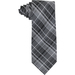 Calvin Klein Men's Graphite Schoolboy Plaid Tie