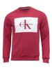 Calvin Klein Men's Slim Fit Monogram Logo Block Crew Neck Sweatshirt