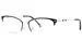 Carolina Herrera CH 0038 Eyeglasses Women's Semi Rim Rectangle Shape