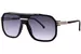 Carrera 1077/S Sunglasses Men's Rectangle Shape - Black/Gold/Dark Grey Gradient-2M2