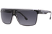 Carrera 22/N Sunglasses Men's Rectangle Shape - Black/White/Grey Shaded-80S9O