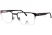 Carrera C-Flex 15/G Eyeglasses Men's Semi Rim Rectangle Shape - Matte Bronze-VZH