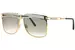 Cazal Legends Limited Edition-003 Sunglasses Pilot - Gold/24K Silver/Green Gradient-002SG