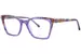 CCS by Coco Song CCS269.01-09 Eyeglasses Women's Full Rim Square Shape - 24K Gold Inserts/Vilet-C2
