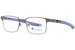 Champion Catch Eyeglasses Frame Youth Boy's Full Rim Rectangular - Matte Gunmetal-Blue/Blue Logo - C02