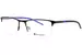 Champion CU CFIT202X Eyeglasses Men's Semi Rim Rectangle Shape - Black-C01