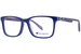 Champion EZPZ Eyeglasses Youth Boy's Full Rim Rectangle Shape - Blue/Multi-C03