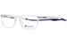Champion Snack Eyeglasses Youth Boy's Full Rim Rectangle Shape - Crystal/Black-Logo-C03