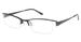Charmant Women's Eyeglasses TI12068 TI/12068 Half Rim Black Optical Frame