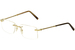 Charriol Men's Eyeglasses PC7504 PC/7504 Rimless Optical Frame