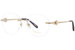 Chopard VCHC53S Eyeglasses Women's Rimless Round Shape