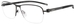 Chopard VCHD83 Titanium Eyeglasses Men's Semi Rim Square Shape
