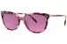 Coach CL926 HC8378U Sunglasses Women's Cat Eye - Rose Pearl Tortoise Burgundy Gradient/Polarized