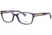 Coach HC6065 Eyeglasses Women's Full Rim Rectangle Shape - Purple Confetti Tortoise-5288