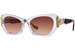 Coco And Breezy Clover Sunglasses Women's Cat Eye - Crystal/Cognac-104