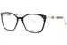 Coco Song Black-Mustang CV328 Eyeglasses Women's Full Rim Rectangle Shape