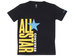 Converse Big Boy's T-Shirt All Star Logo Graphic Short Sleeve - Black