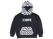 Converse Little/Big Boy's Checker Print Sweatshirt Hoodie Pullover - Black
