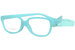 Dilli Dalli Tutti-Frutti Eyeglasses Youth Full Rim Rectangle Shape - Aqua