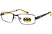 Disney Batman BME10SM Eyeglasses Youth Kids Full Rim Rectangle Shape - Black/Yellow