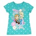 Disney Frozen Girl's Strong Bond Polka Dot Glitter Short Sleeve T-Shirt