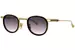 Dita Lineage.68x DTS482 Sunglasses Round Shape - Yellow Gold/Black/Shiny Silver/Grey Gradient-01