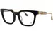 Esmont Black Angel EMX014 Eyeglasses Full Rim Square Shape - Black/Gold-G-05