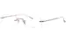 Eyevan Grain Eyeglasses Rimless Rectangle Shape
