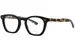 Eyevan Optimo-E Eyeglasses Full Rim Square Shape - Matte Piano Black/Yellow Tortoise-MPBKYT
