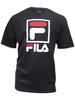 Fila Men's Stacked Crew Neck Short Sleeve Cotton T-Shirt