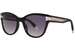 Furla SFU592V Sunglasses Women's Cat Eye - Black/Grey Gradient-0700