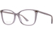 Gucci GG0026O Eyeglasses Women's Full Rim Cat Eye - Grey Transparent-018