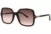 Gucci GG1449S Sunglasses Women's Square Shape - Havana/Brown Gradient-002