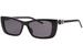 Gucci GG1681S Sunglasses Women's Rectangle Shape - Black/Silver/Grey-008